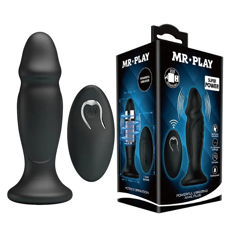 Анальна пробка - Mr.Play Powerfull Vibrating Anal Plug - фото 10