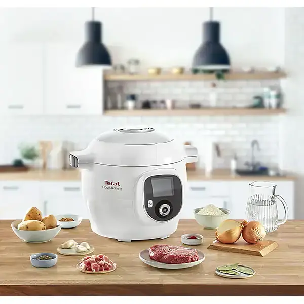 Мультиварка Tefal Cook4Me+ CY851130 6л 1600Вт 6 программ приложение 150 рецептов бело-серая - фото 3