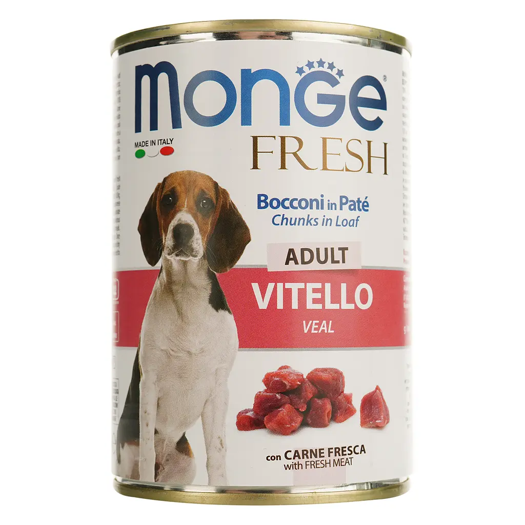 Вологий корм Monge Dog Fresh з телятиною, 400 г - фото 2