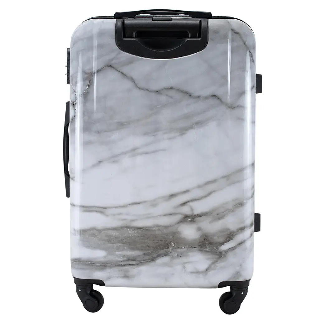 Валіза велика Semi Line 28 дюймів (L) Polycarbonate/ABS-Plastic White Marble (T5731-3) - фото 4