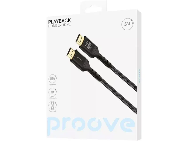 Кабель Proove PlayBack HDMI to HDMI 5m Black (DCP520003601) - фото 3