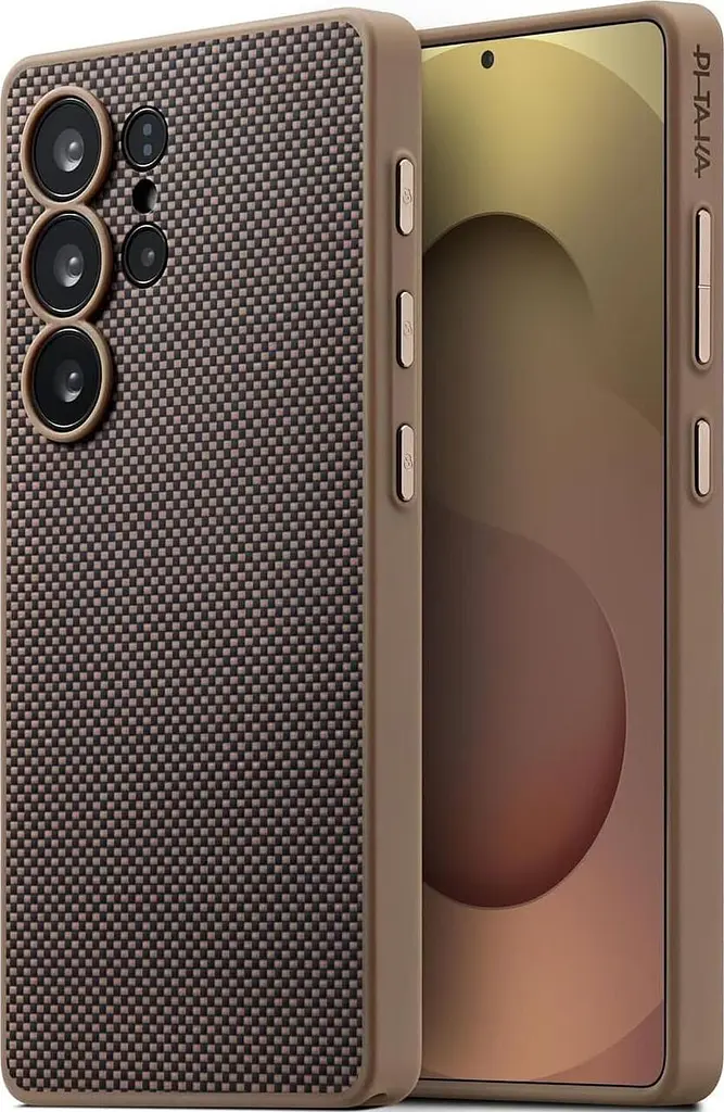 Чохол протиударний Pitaka PinButton Case MagSafe для Samsung Galaxy S25 Ultra (S938) Black-Gold PBS2502U - фото 3