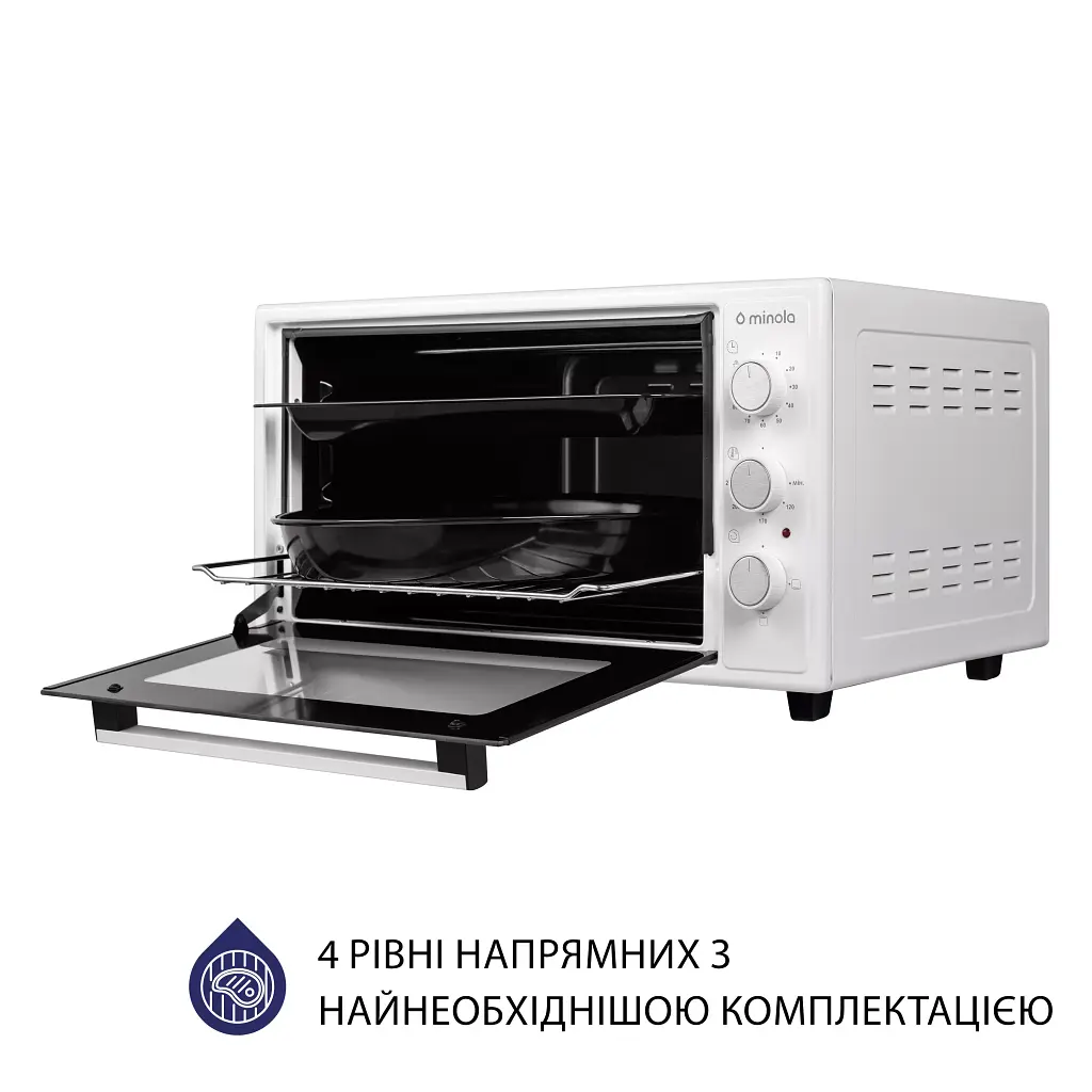 Електрична піч Minola FOE 4815 WH - фото 7
