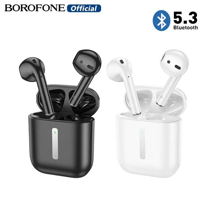 Наушники беспроводные Borofone BW38 Joy TWS |BT5.3, 30/300mAh, 4h| white - фото 4