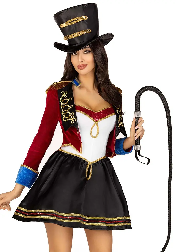 Костюм дресирувальниці Leg Avenue Ringmaster Costume S, сукня, капелюх