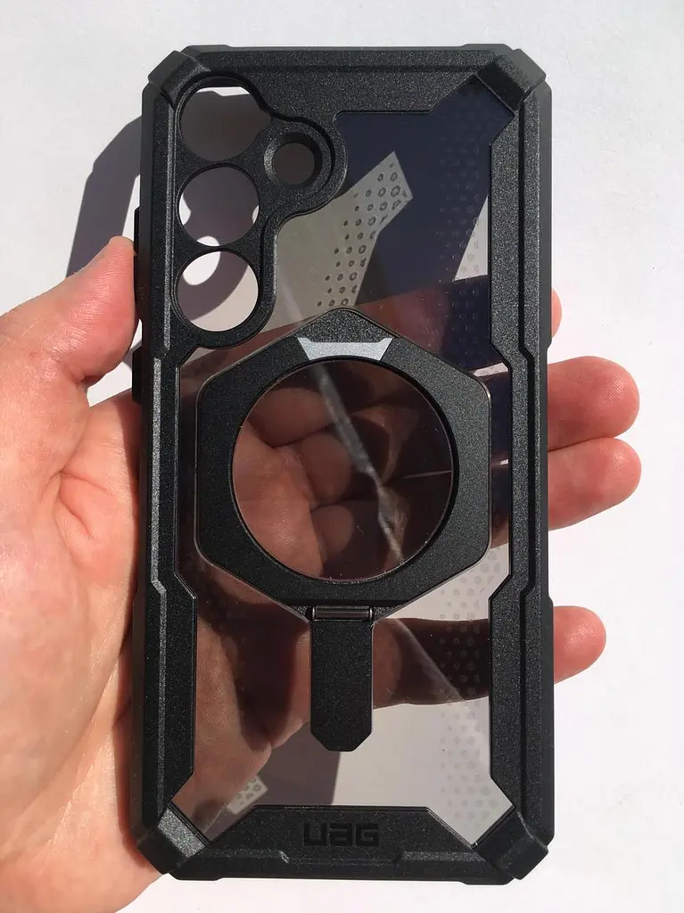 Оригінальний протиударний чохол для Samsung Galaxy S25 Plus UAG Plasma XTE MagSafe Black (S936) 214468114097 з підставкою - фото 6