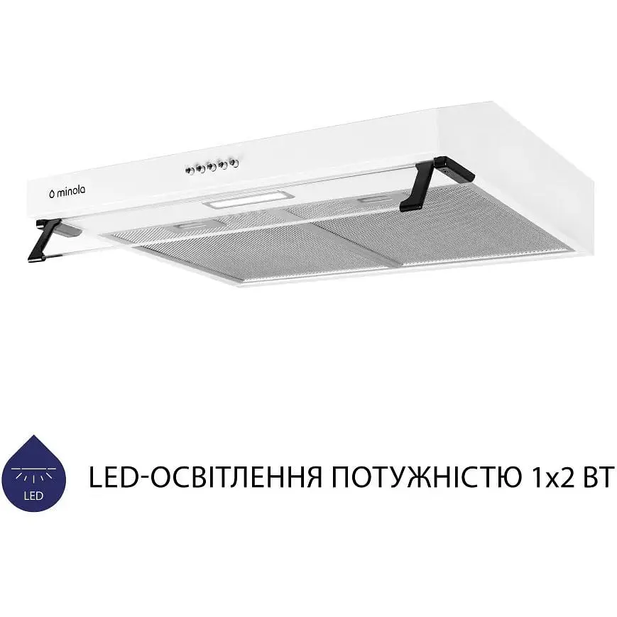 Витяжка пласка Minola HPL 517 WH - фото 2