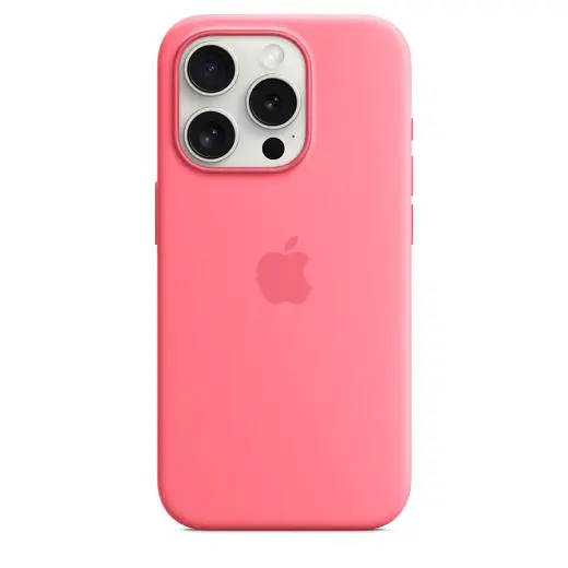 Силиконовый чехол CasePro Silicone Case with MagSafe Pink для iPhone 15 Pro - фото 3