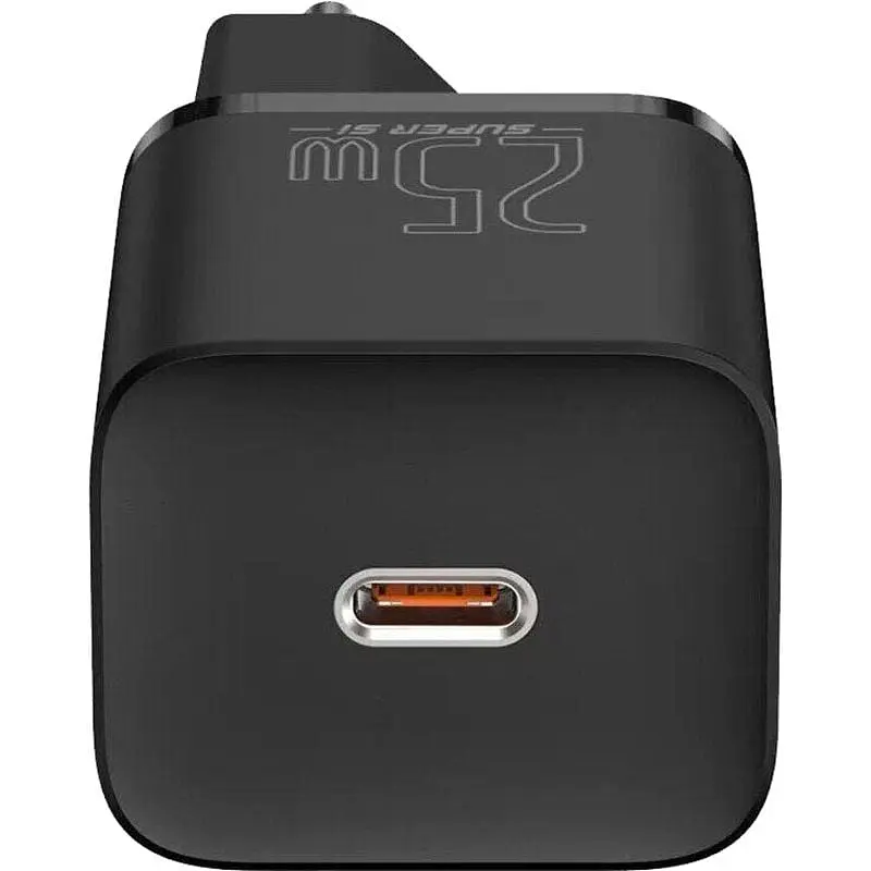 Сетевое зарядное устройство Baseus Super Si Quick Charger USB-C 25W EU Black - фото 3