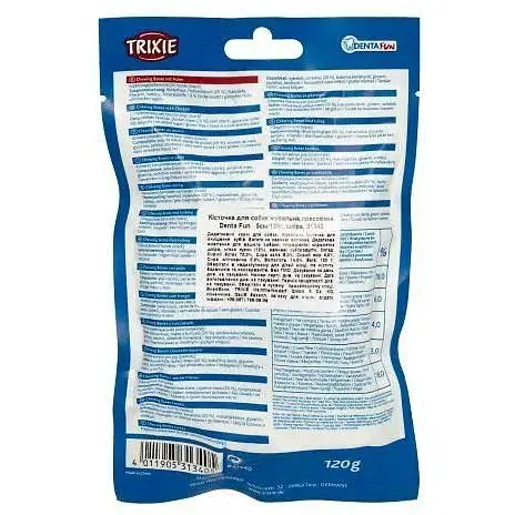 Ласощі для собак Trixie Denta Fun Кісточка для чищення зубів з куркою 5 см 120 г 8 шт. - фото 3