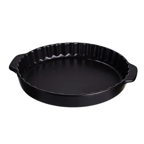 Форма для запікання 33,5х30х4 см форма для духовки 1.4 л Чорний Yiwu HS1018 - фото 3