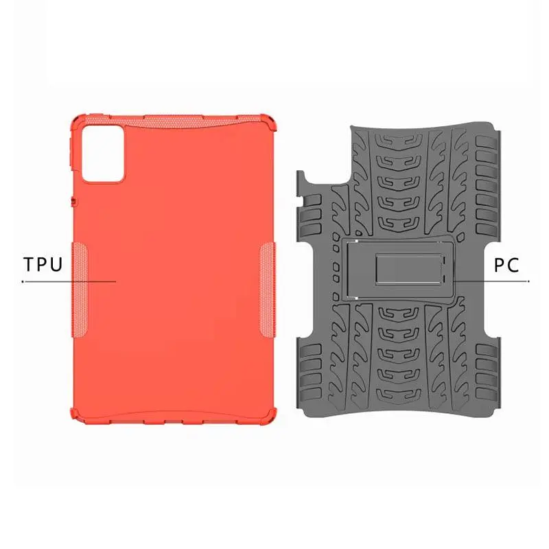 Чехол Steel Armor бронированный Lenovo Tab M11 2024 TB330 TB331 Красный - фото 5
