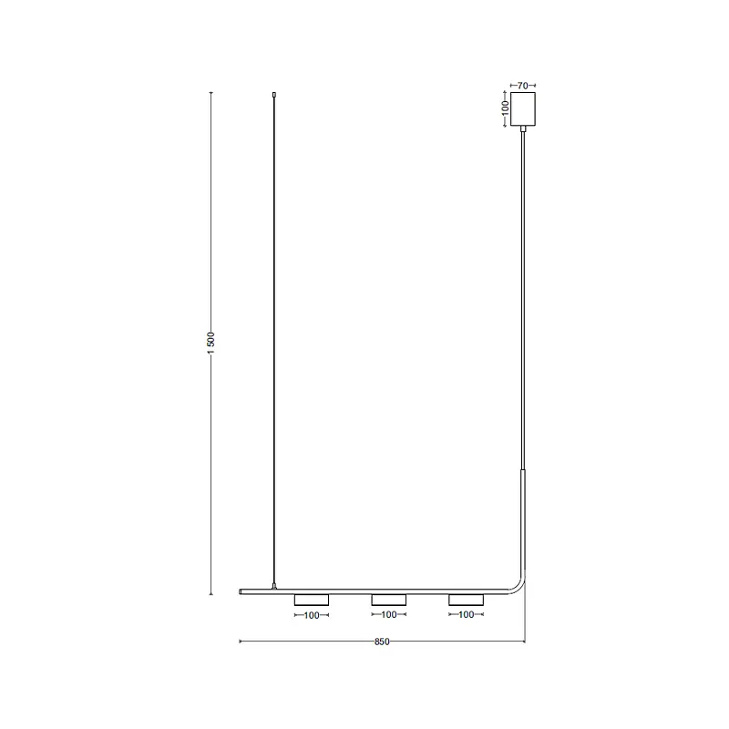 Подвес SV0056-3 BK+GD 3000К - фото 2