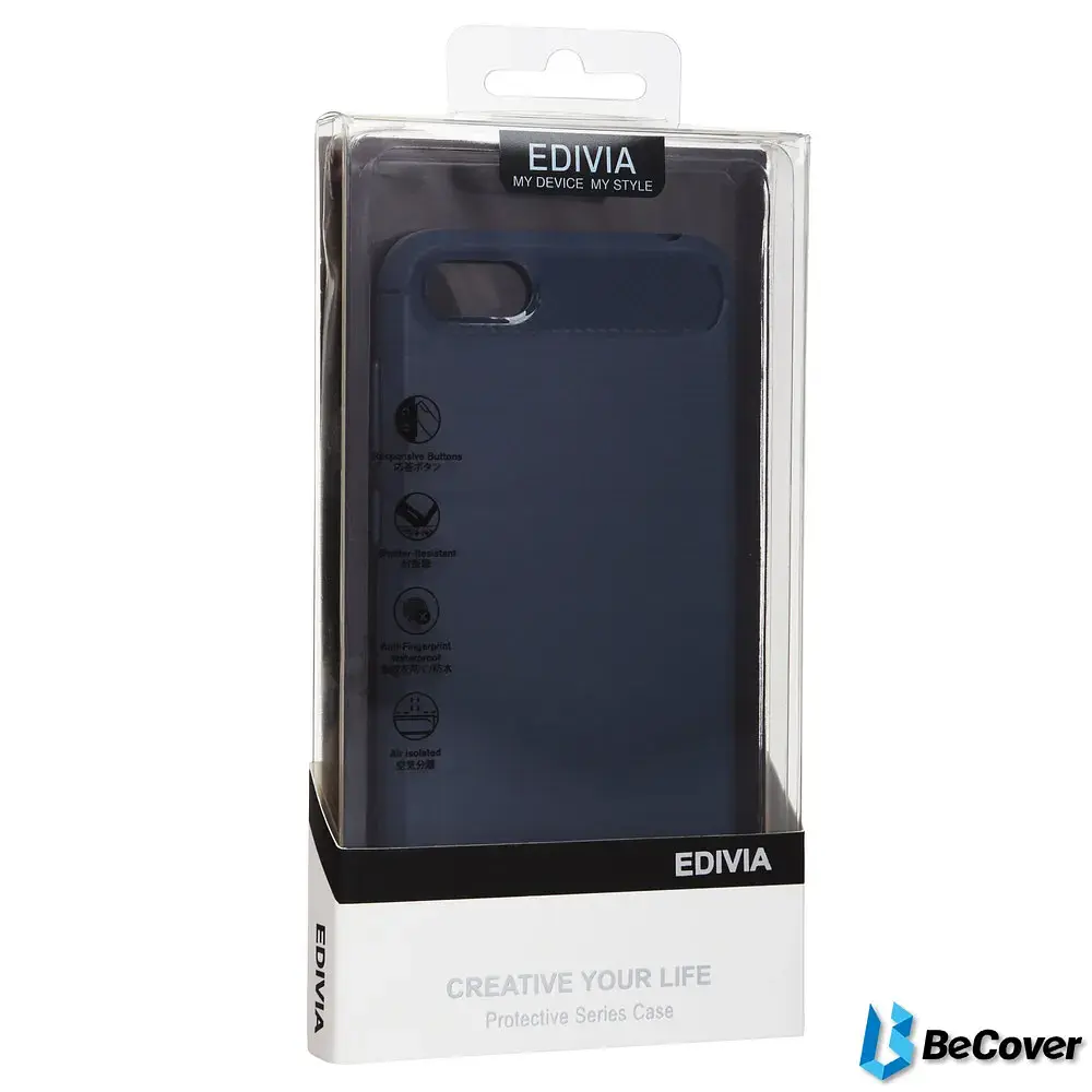 Панель BeCover Carbon Series для Xiaomi Redmi Go Gray (703358) - фото 2