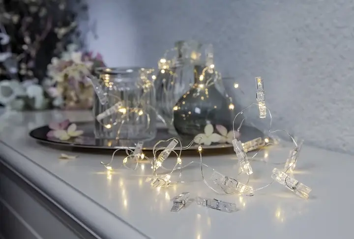 Гирлянда на прищепках Xmas 20 Led Copper Bottle Warm White - фото 2