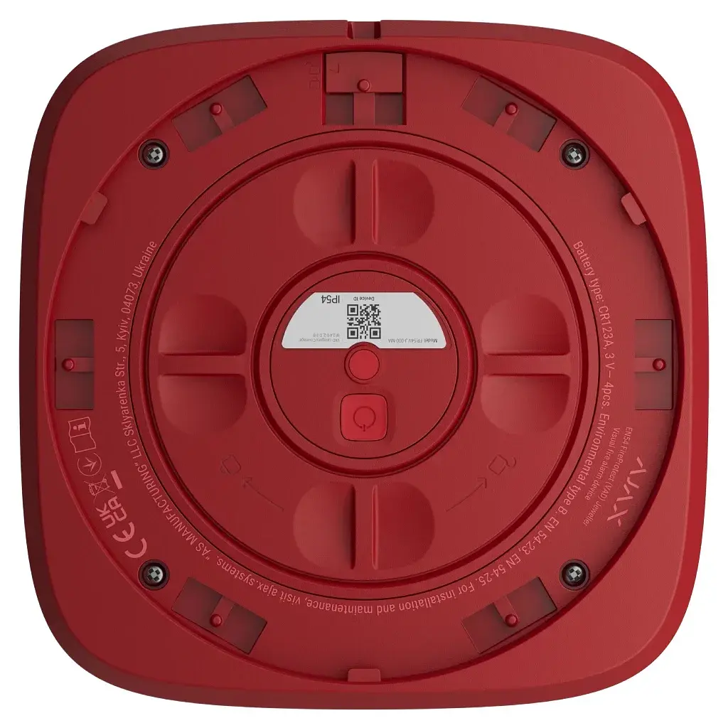 Сирена Ajax EN54 FireProtect VAD red - фото 4