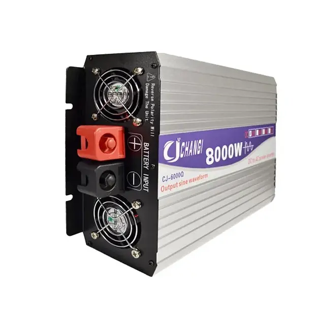 Инвертор чистый синус Changi CJ-8000Q 8000W 12V 24V 48V DC-AC 220V - фото 3