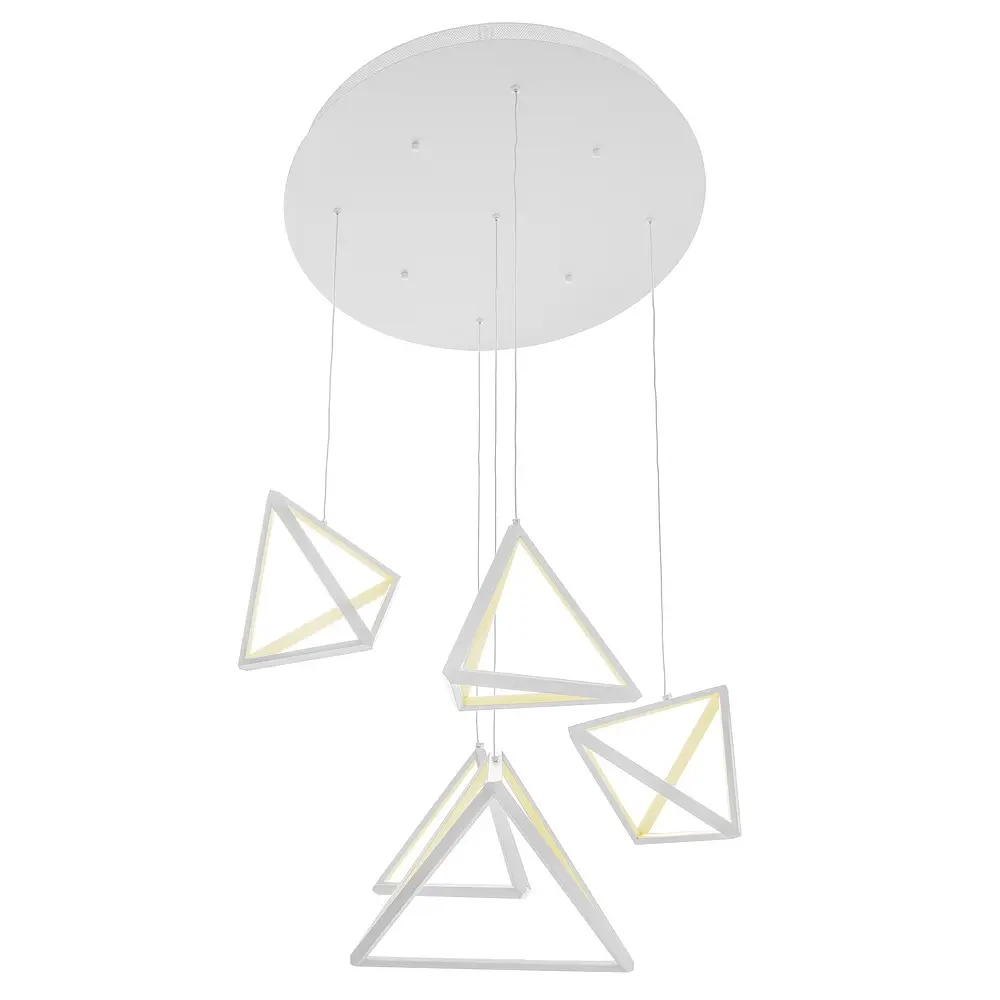 Світильник стельовий Brille підвісний світлодіодний для спальні BR-937S/81W LED WH - фото 2