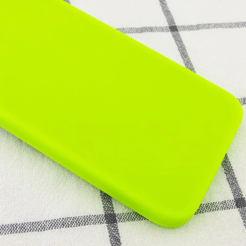 Чохол Silk Square Full Camera Protective (AA) NO LOGO для Apple iPhone 11 (6.1") Салатовий / Neon green - фото 2