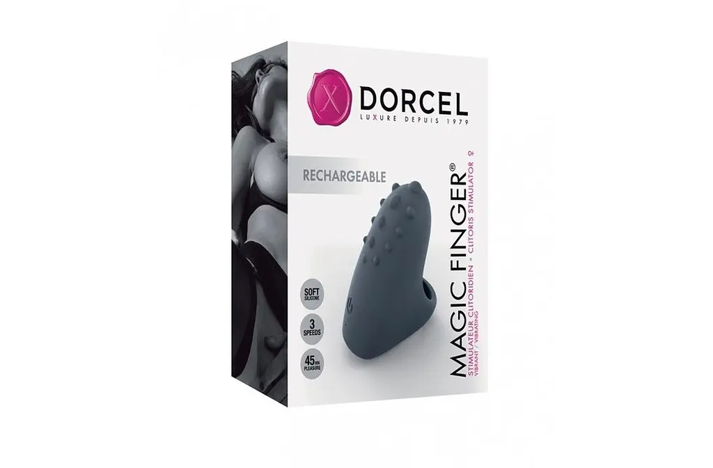 Вибратор на палец Dorcel Magic Finger 5 см чёрный - фото 4