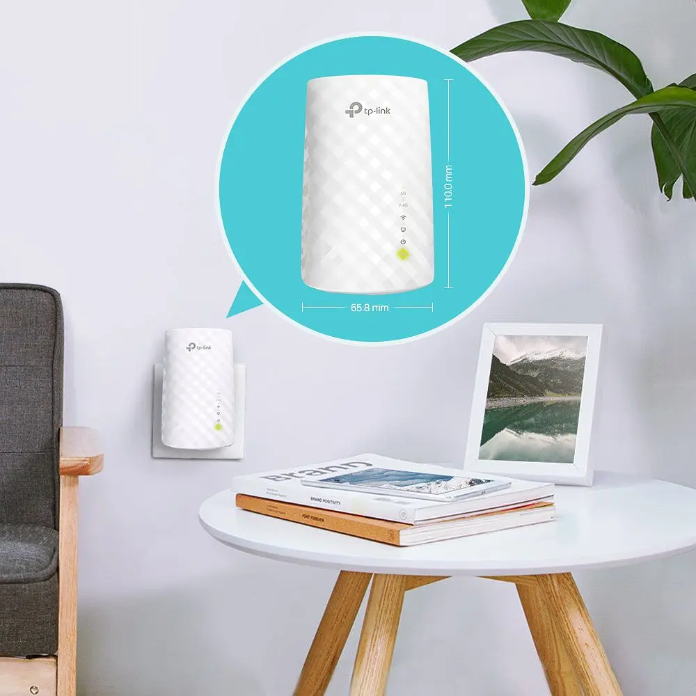 Підсилювач Wi-Fi сигналу, розширювач покриття TP-LINK RE-220 AC750, 1хFE LAN, MESH - фото 2