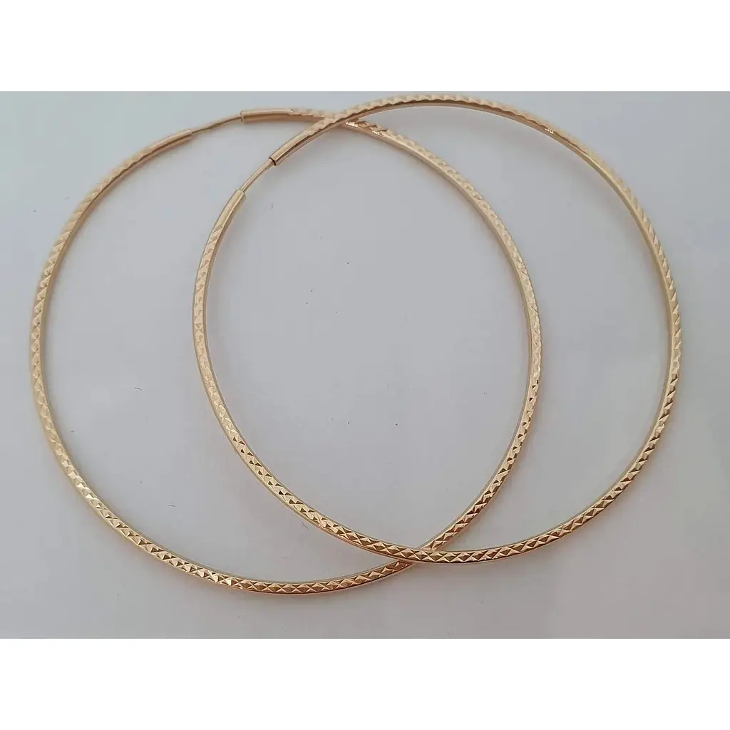 Золоті сережки Favoritum з алмазною гранню. 210004_А - фото 2