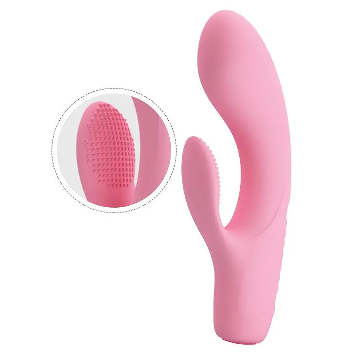 Вібратор-кролик Pretty Love Tim Vibrator Light 15.5 см рожевий - фото 3