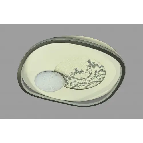 Стельова LED-люстра з ефектом місяця Linisoln 7941-500 DIMMER 50 см 115 Вт диммер для спальні та вітальні до 17 м2 - фото 3