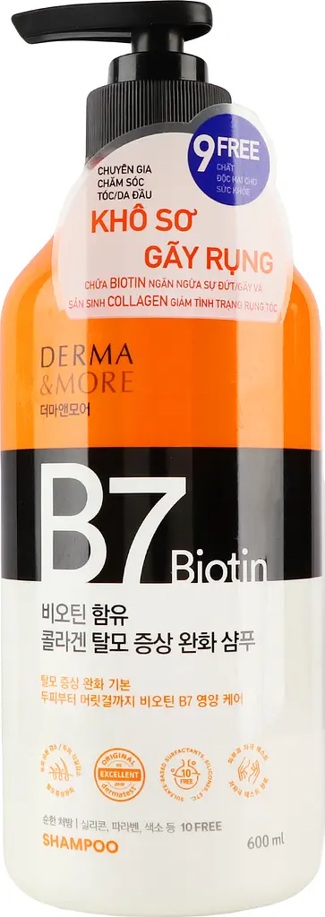 Шампунь Derma & More проти випадіння волосся з біотином 600 мл - фото 6