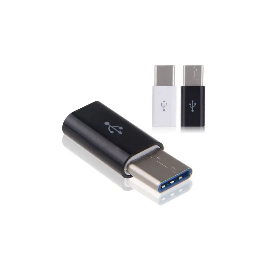 Перехідник Type-C to Micro USB Lapara (LA-Type-C-MicroUSB-adaptor black) - фото 7