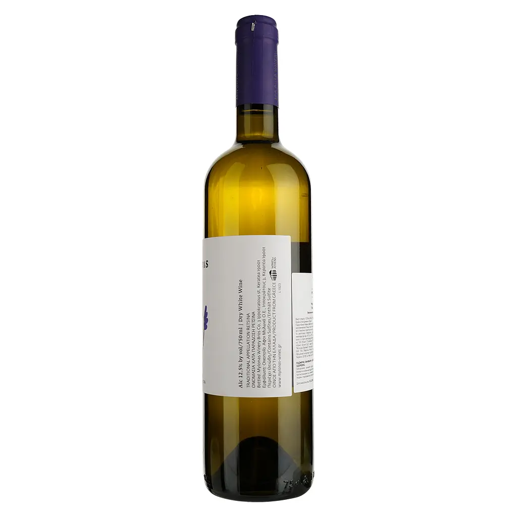 Вино Mylonas Retsina белое сухое 0.75 л - фото 3