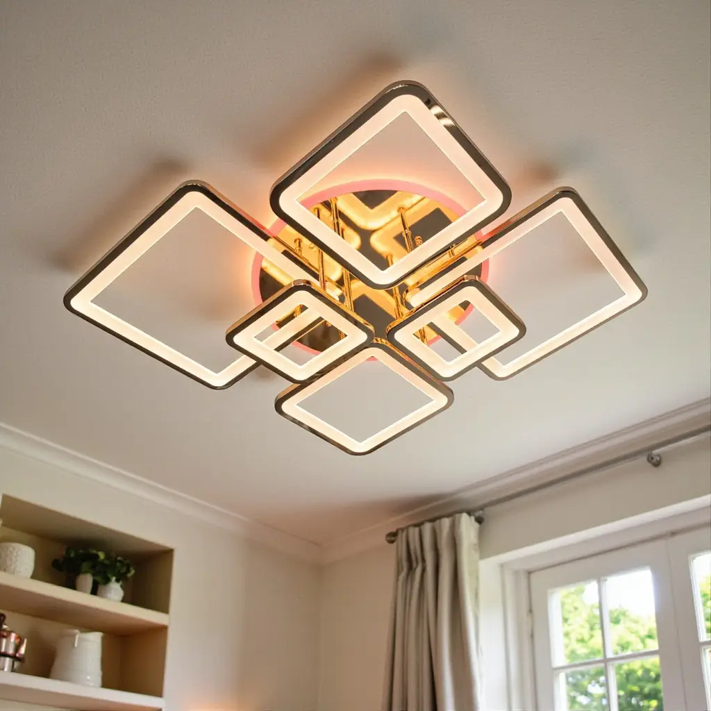 Стельова LED-люстра Diasha 8160/6G, 150W, 6325 lm, димер - фото 2