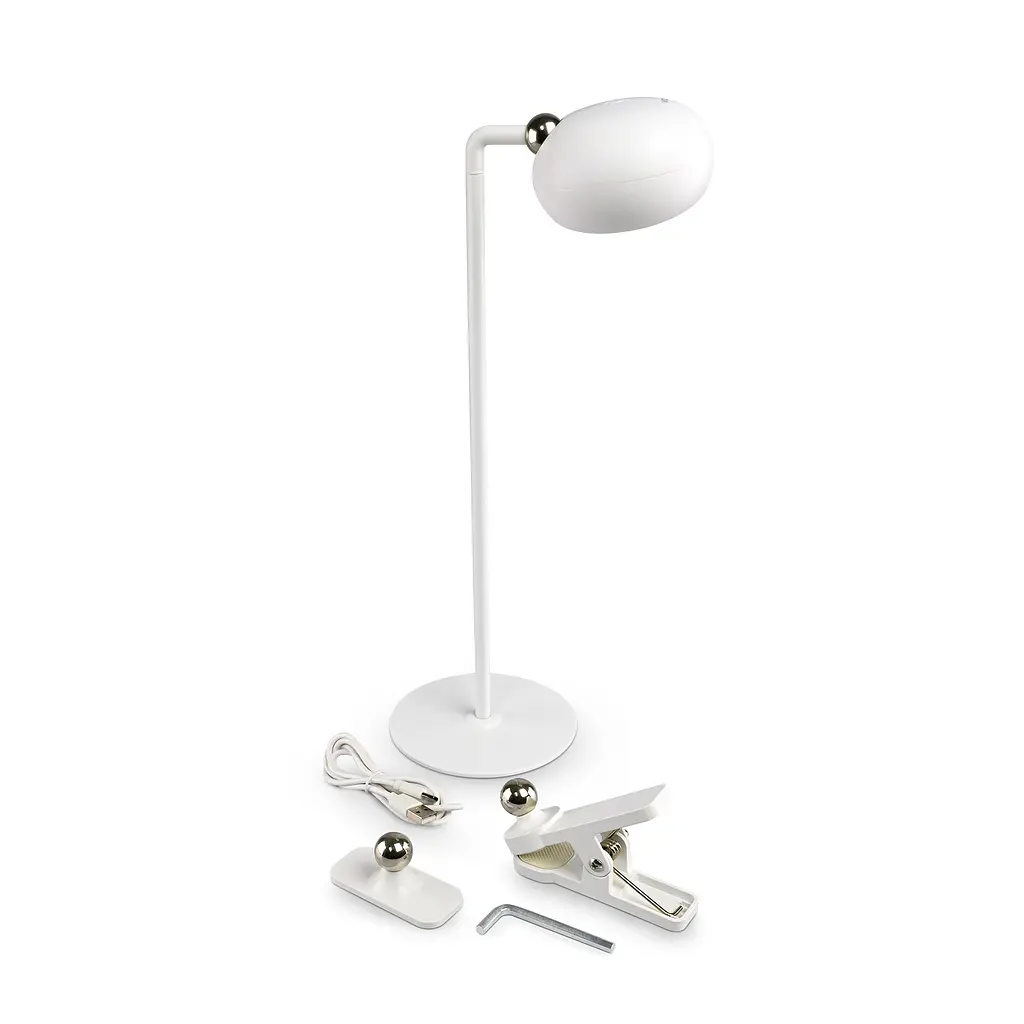 LED лампа настiльна з акумулятором VIDEX VLE-TF18W 3W 3000-5500K Біла VIDEX (27856-000) - фото 8