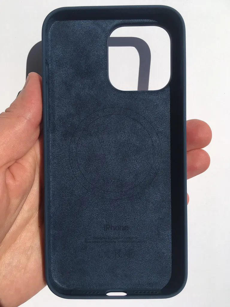 Оригінальний силіконовий чохол для iPhone 15 Pro Max Apple Silicone Case with MagSafe Storm Blue MT1P3ZM/A - фото 8