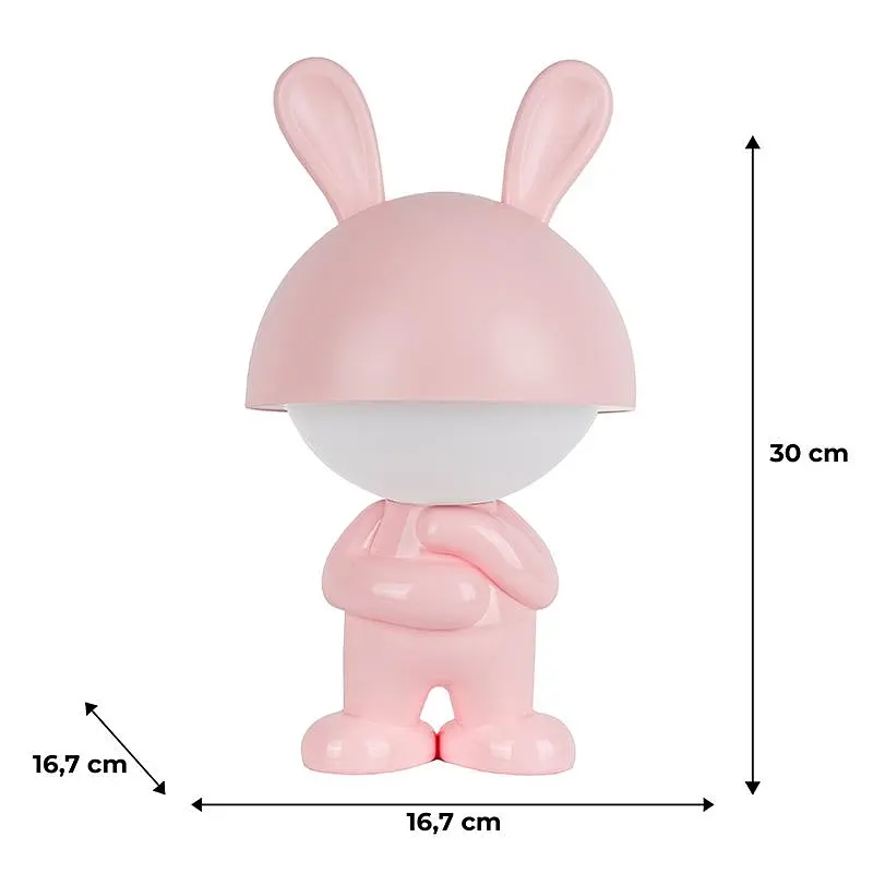 Світильник-нічник Kite LED з акумулятором Dreamy Bunny рожевий (K25-315-1-2) - фото 5