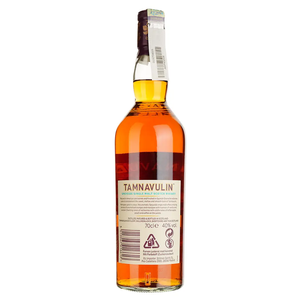 Виски Tamnavulin Red Wine Cask Edition Single Malt Scotch Whisky, 40%, 0,7 л - фото 3