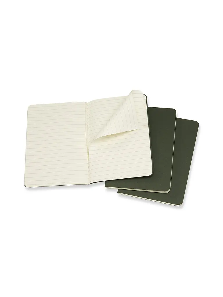 Записник Moleskine Cahier кишеньковий, Лінійка Зелений (CH011K15) - фото 3