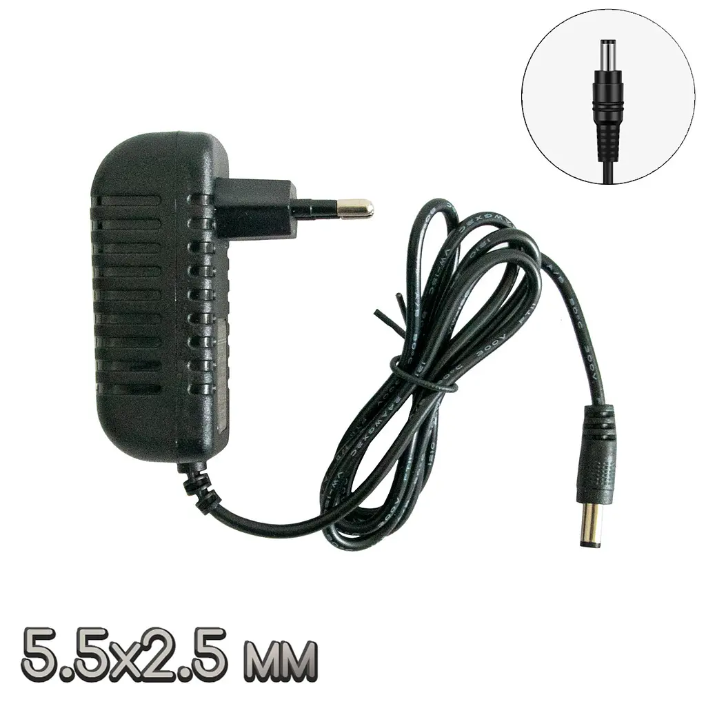 Адаптер живлення блок живлення адаптер 220В на 5В Power Adapter "0519" 5V 1A 5.5*2.5 мм - фото 2