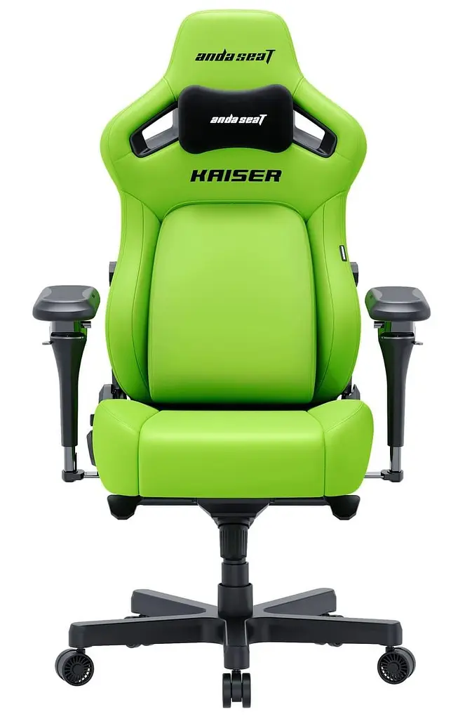 Ігрове крісло Anda Seat Kaiser 4 V2 Size XL Cyber Green PVC (AD12YDDC-XLL-20-C-PV/C-03) - фото 2