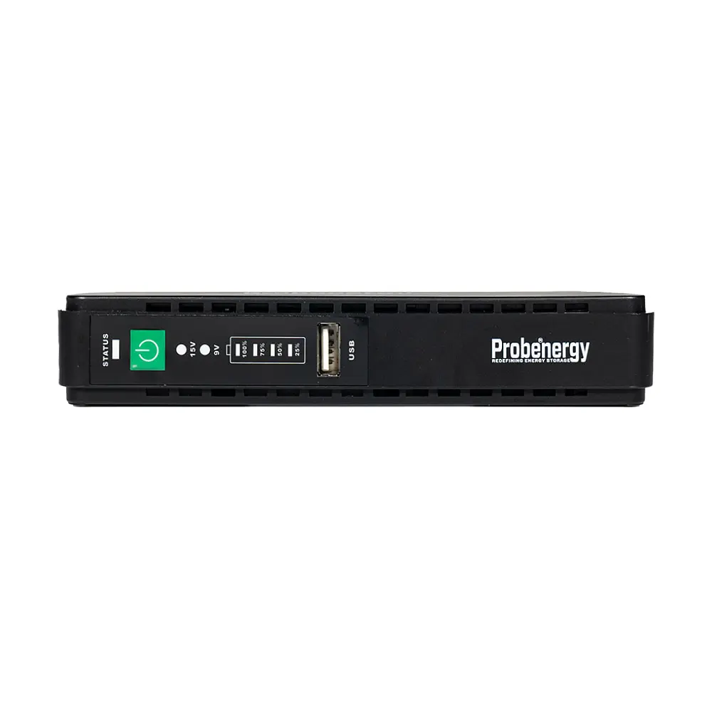 Джерело безперебійного живлення Mini UPS Probenergy DC-30WA 8800mAh 5V/9V/12V/15V, Li-ion 4*2.2Ah, для роутера і медіаконвертера (42-00160) - фото 3