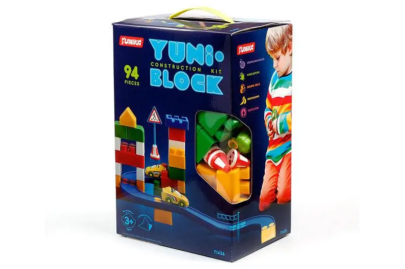 Конструктор "YUNI-BLOK" у коробці 94 деталей 1436 Юніка