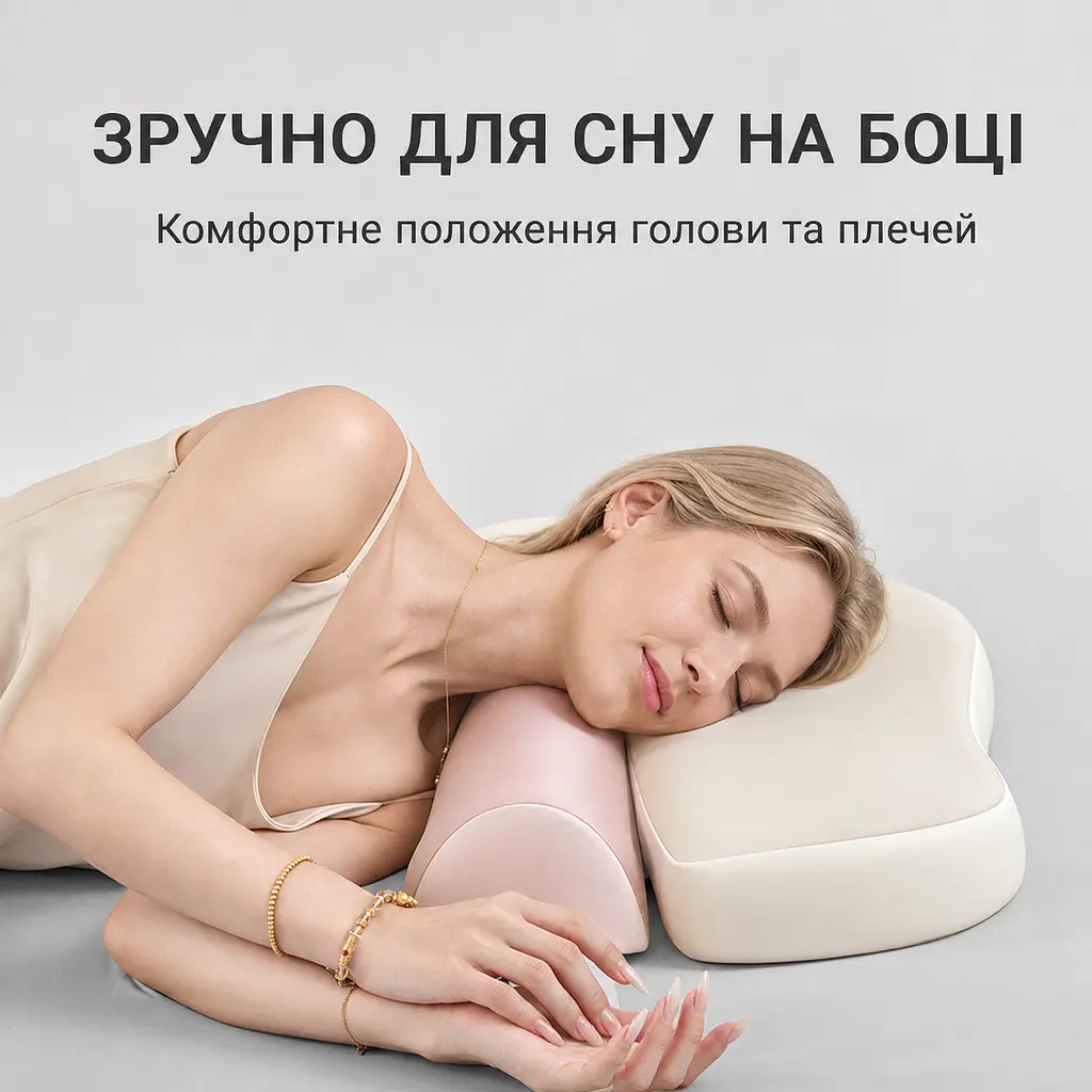 Ортопедична ергономічна подушка 2 в 1 Solve 50 x 35 x 11 см (KT8001218) - фото 3