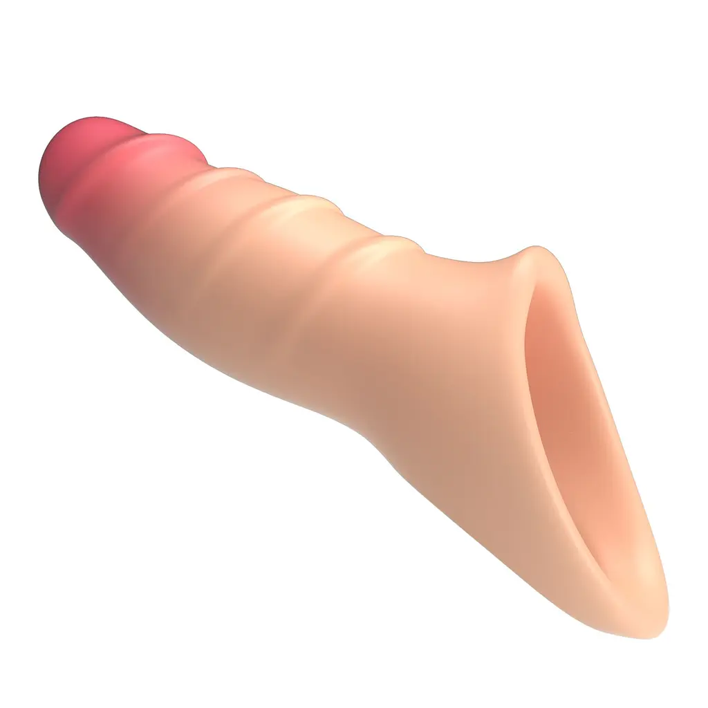 Подовжуюча насадка на член Pretty Love Damell Penis Sleeve, +2.8 см - фото 5