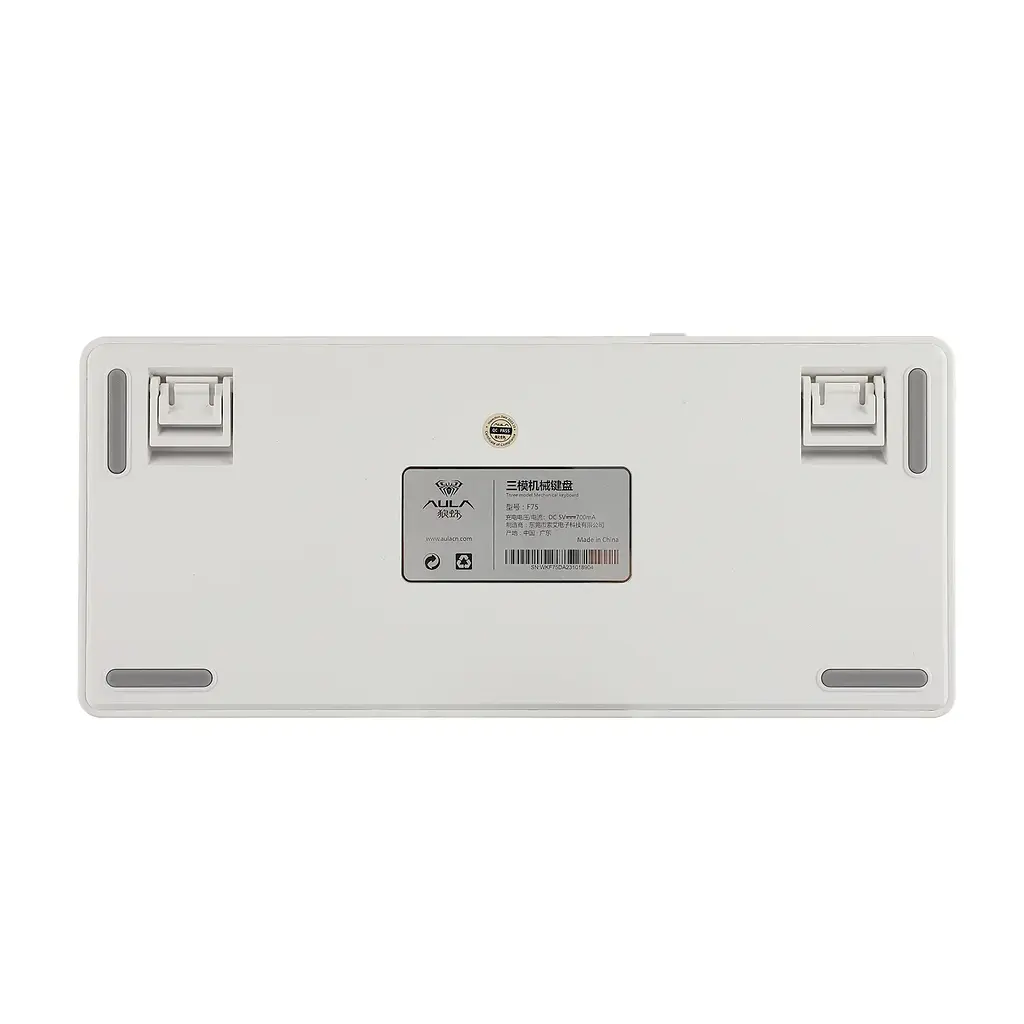 Игровая механическая клавиатура AULA F75 / Три режима подключения / Leobog Axis Reaper Switch / White - фото 8