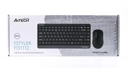 Комплект бездротовий A4tech Fstyler FG1112, Black, клавіатура+міша - фото 4