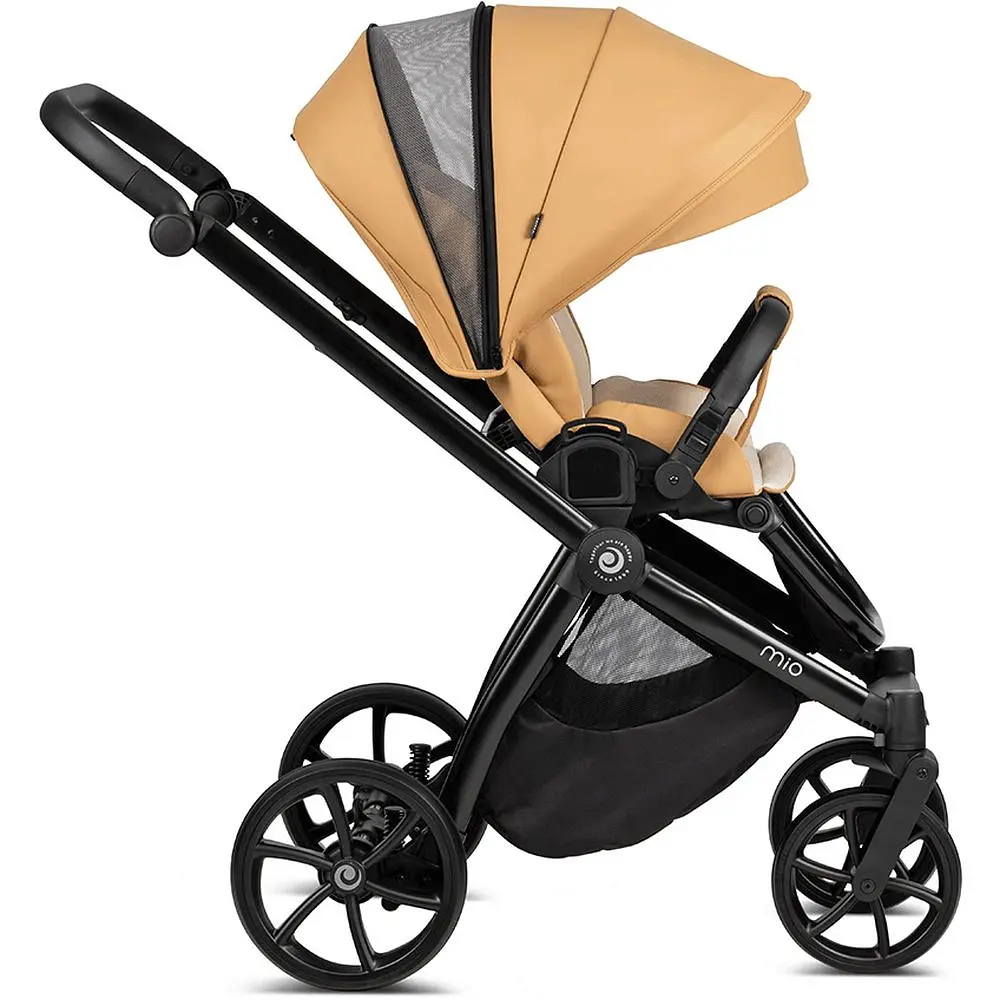 Коляска Tutis Mio Leather Light Grey, 2 в 1, сіра (1232057) - фото 4