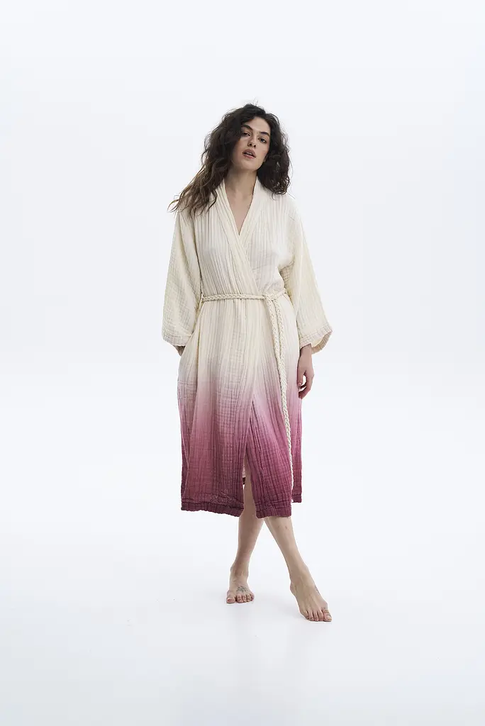 Халат Lotus Home - Nitra muslin cherry S/M - фото 2