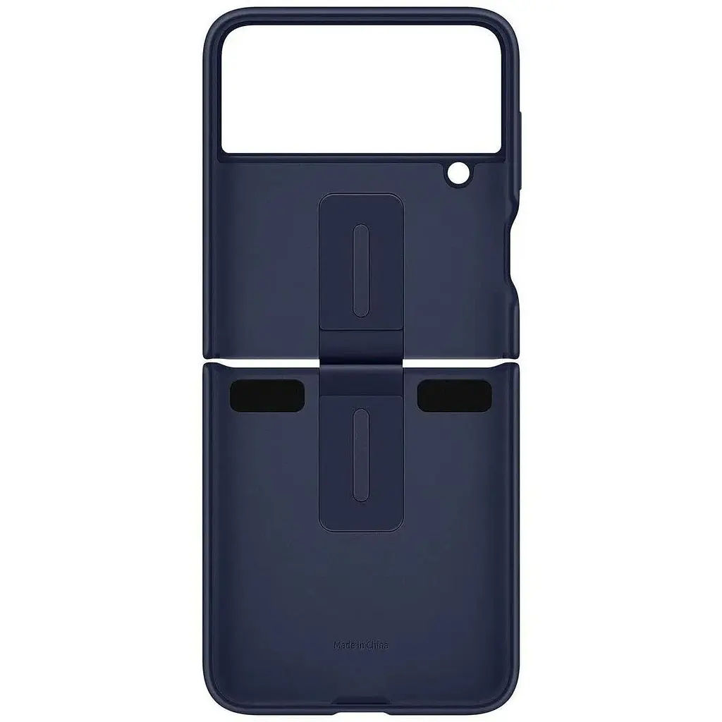 Оригінальний силіконовий чохол із кільцем Samsung для Galaxy Z Flip4 Silicone Cover with Ring Navy EF-PF721TNEGUA - фото 8