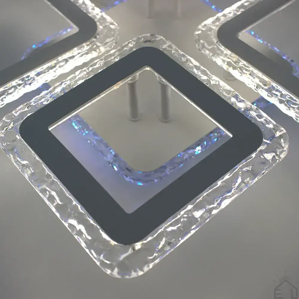 Смарт люстра керована світлодіодна OVAL ICE RGB 5S 75 Вт 725x500x93 мм Біла ESLLSE - фото 4