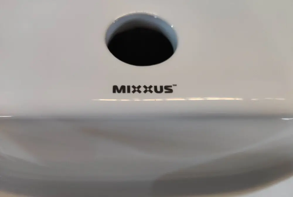 Умивальник підвісний Mixxus Premium Quadro-1201-R 430x265x135 мм з отвором під змішувач та перелив MP6504, Білий - фото 2